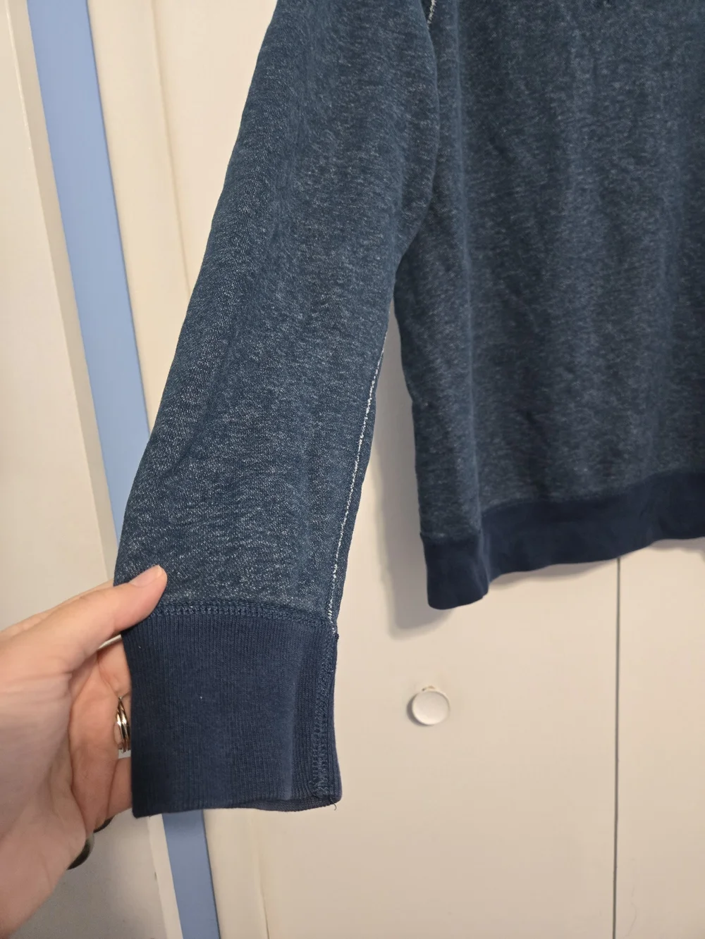 J.Crew‎ Vintage Fleece Sweatshirt Blue Crewneck Pullover Medium